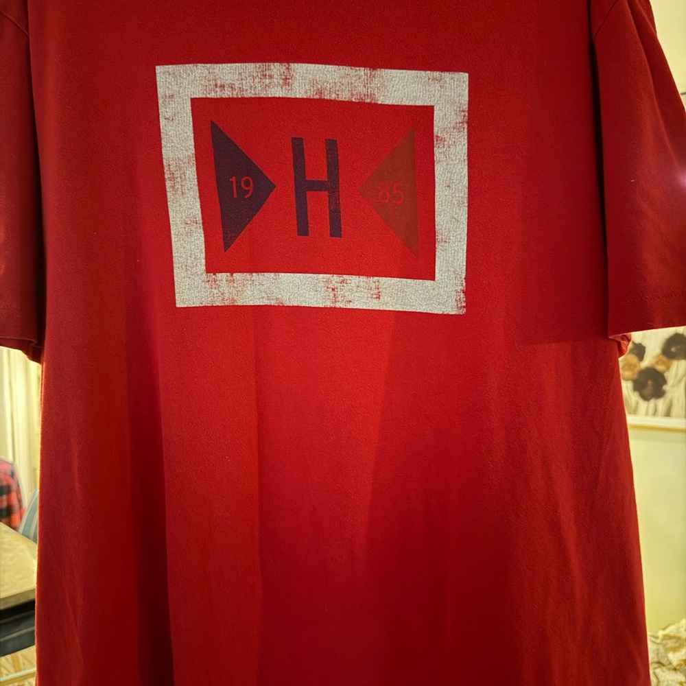 Tommy Hilfiger Red Logo T-Shirt.